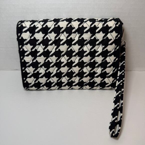 Vera Bradley Midnight Houndstooth Turn Lock Smartphone Wristlet Wallet - Picture 6 of 7